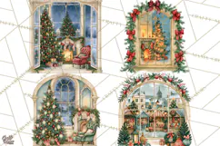 Christmas Through The Window PNG Clipart Product Image 1