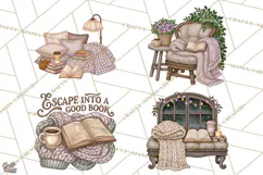 Reading Escape Clipart PNG | Inspirational Png Product Image 1