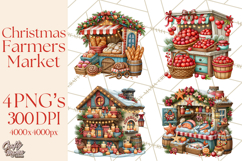 Christmas Farmers Market PNG Illustrations Product Image 1
