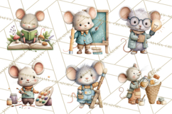 Mischievous Mouse Occupation Clipart PNG Product Image 3