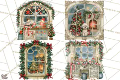 Christmas Through The Window PNG Clipart Product Image 1