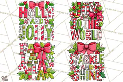 Whimsical Christmas Shirt Graphic PNG Holiday Doodle Quote Product Image 1