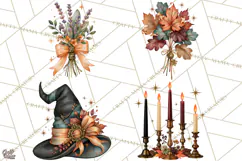 Vintage Witch Apothecary Clipart PNG, Halloween Magic Product Image 1