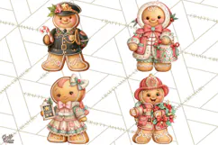 Gingerbread People Clipart, Gingerbread People Product Image 1