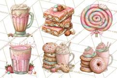 Milk Cookies Candy Chocolate Dessert Clipart PNG Product Image 3