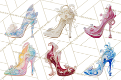 Glam High Heel Shoes PNG Clipart Luxury Fashion Heels Product Image 3