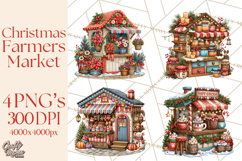Christmas Farmers Market PNG Illustrations Product Image 1