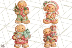 Gingerbread People Clipart, Gingerbread People Product Image 1