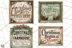 Farmhouse Christmas Signs PNG Product Image 1