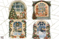 Christmas Through The Window PNG Clipart Product Image 1