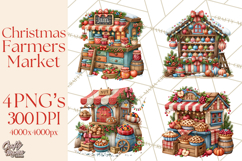 Christmas Farmers Market PNG Illustrations Product Image 1