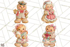 Gingerbread People Clipart, Gingerbread People Product Image 1