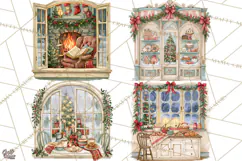 Christmas Through The Window PNG Clipart Product Image 1