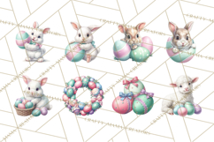 Easter Egg Hunt Clipart, Easter PNG, Sublimation Designs Product Image 5