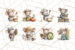 Mischievous Mouse Occupation Clipart PNG Product Image 6