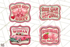 Girl Power Retro Diner Sign PNG Clipart Product Image 1