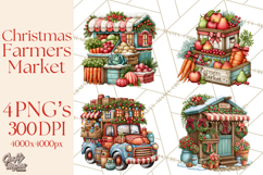 Christmas Farmers Market PNG Illustrations Product Image 1