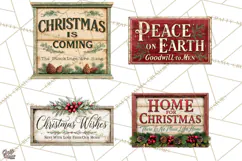 Farmhouse Christmas Signs PNG Product Image 1