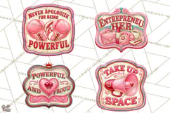 Girl Power Retro Diner Sign PNG Clipart Product Image 1