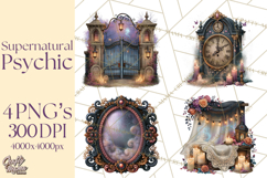 Witch Psychic Gothic Supernatural Clipart PNG Product Image 1
