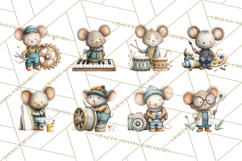 Mischievous Mouse Occupation Clipart PNG Product Image 8