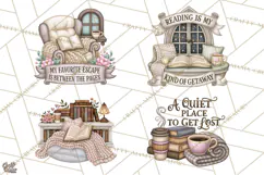 Reading Escape Clipart PNG | Inspirational Png Product Image 1
