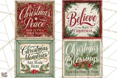 Farmhouse Christmas Signs PNG Product Image 1