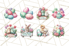 Easter Egg Hunt Clipart, Easter PNG, Sublimation Designs Product Image 7