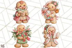 Gingerbread People Clipart, Gingerbread People Product Image 1