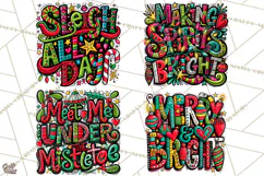 Whimsical Christmas Shirt Graphic PNG Holiday Doodle Quote Product Image 1