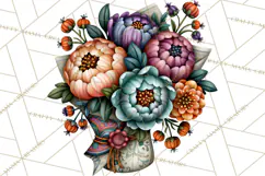 Halloween Floral Clipart PNG Spooky Flowers Images Product Image 3