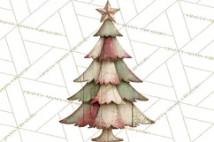 Vintage Farmhouse Christmas Decor PNG Product Image 3