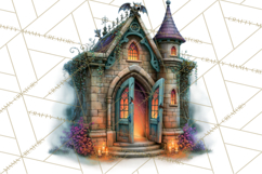 Halloween Graveyard Clipart PNG Product Image 3