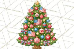 Multi Themed Christmas Trees Clipart PNG Product Image 3