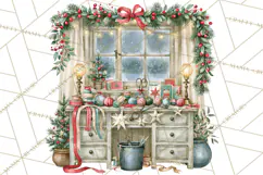 Christmas Through The Window PNG Clipart Product Image 3