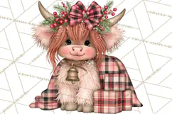 Buffalo Plaid Christmas PNG Clipart Product Image 4