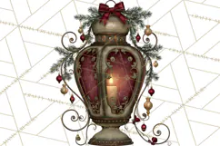 Christmas Circus Clipart, Vintage Christmas Circus PNG Product Image 3