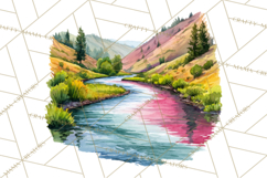 Watercolor Inspirational Landscape Backgrounds Product Image 2