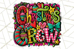 Whimsical Christmas Shirt Graphic PNG Holiday Doodle Quote Product Image 3