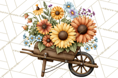 Inspirational Farmhouse Sunflower Clipart PNG Product Image 3