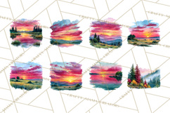 Watercolor Inspirational Landscape Backgrounds Product Image 8