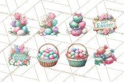 Easter Egg Hunt Clipart, Easter PNG, Sublimation Designs Product Image 8