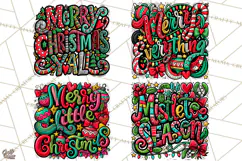 Whimsical Christmas Shirt Graphic PNG Holiday Doodle Quote Product Image 1