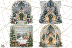 Christmas Through The Window PNG Clipart Product Image 1