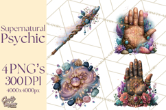 Witch Psychic Gothic Supernatural Clipart PNG Product Image 1