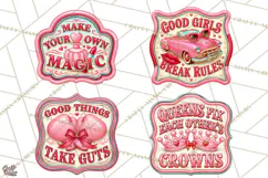 Girl Power Retro Diner Sign PNG Clipart Product Image 1