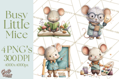 Mischievous Mouse Occupation Clipart PNG Product Image 1