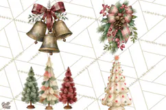 Vintage Farmhouse Christmas Decor PNG Product Image 1