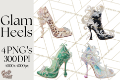 Glam High Heel Shoes PNG Clipart Luxury Fashion Heels Product Image 1