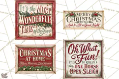 Farmhouse Christmas Signs PNG Product Image 1
